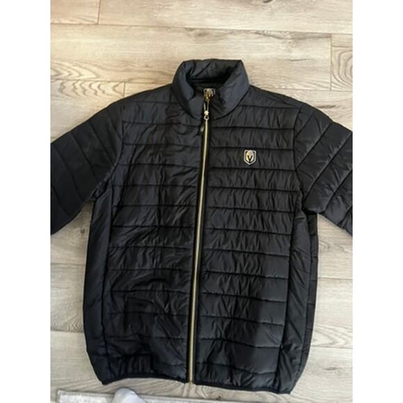 Vegas Golden Knights womens black puffy jacket sz large - Picture 4 of 9